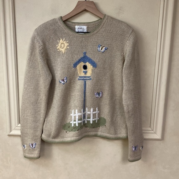 Christopher & Banks Sweaters - Vintage Christopher & Banks Hand Embroidered Sweater